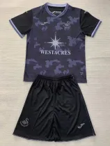 24-25 Swansea Away Kids Soccer Jersey