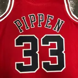 1998 BULLS PIPPEN #33 Red Retro Top Quality Hot Pressing NBA Jersey