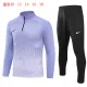 2024 NK Purple Kids Half Pull Tracksuit