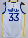 22-23 WARRIORS WISEMAN #33 White Top Quality Hot Pressing NBA Jersey