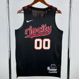 23-24 Trail Blazers HENDERSON #00 Black City Edition Top Quality Hot Pressing NBA Jersey