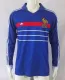1982-1984 France Home Long Sleeve Retro Soccer Jersey