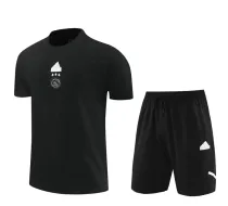 24-25 Aja× Black Training Short Suit (100%Cotton)纯棉
