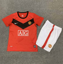 2009-2010 Man Utd Home Retro Kids Soccer Jersey