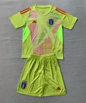 2024 Italy European Cup GoalKeeper Kids Soccer Jersey
