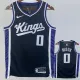 23-24 Kings MONK #0 Black Top Quality Hot Pressing NBA Jersey
