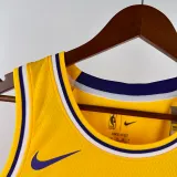 22-23 LAKERS SAKURA #28 Yellow Top Quality Hot Pressing NBA Jersey