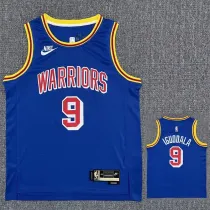 Warriors IGUODALA #9 Blue 75th Anniversary Retro NBA Jersey