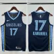 23-24 GRIZZLIES KAWAMURA #17  Dark Blue Top Quality Hot Pressing NBA Jersey