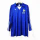 1980 France Home Retro Long Sleeves Soccer Jersey