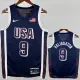 2024 Olympic Game USA HALIBURTON # 9 Dark Blue Basketball Jersey
