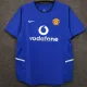 2002-2004 Man Utd Away Blue Retro Soccer Jersey