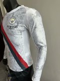 25-26 Man City Away Long Sleeves Player Version Soccer Jersey
