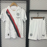 25-26 Man City Away Kids Soccer Jersey