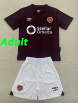 24/25 Heart of Midlothian Home Fans Soccer Jersey(成人套装）
