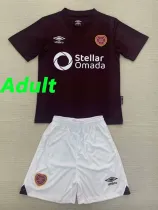 24/25 Heart of Midlothian Home Fans Soccer Jersey(成人套装）