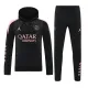 24/25 PSG Black Hooded  Tracksuit