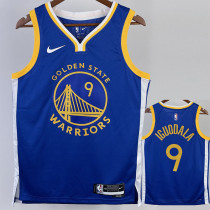 22/23 WARRIORS IGUODALA #9 Blue Top Quality Hot Pressing NBA Jersey (V领)