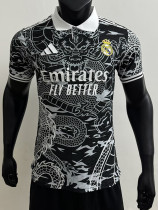24/25 RMA Black Dragon Pattern Edition Player Version Soccer Jersey
