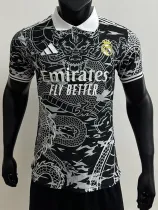 24/25 RMA Black Dragon Pattern Edition Player Version Soccer Jersey
