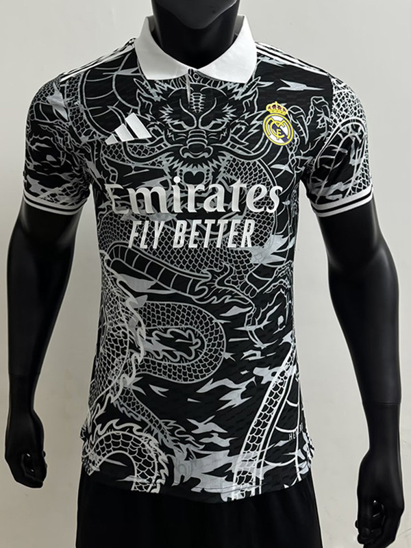 24/25 RMA Black Dragon Pattern Edition Player Version Soccer Jersey