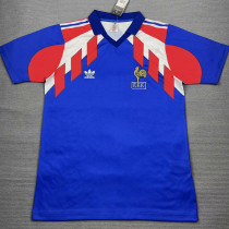 1990/1991 France Home Retro Soccer Jersey