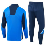 24/25  Porto Royal Blue Half Pull Tracksuit  (宝蓝、半拉链)
