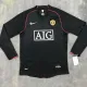 2007/2008 Man Utd Away Black long sleeve Retro soccer jersey (长袖)