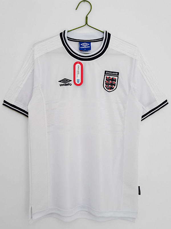 1999/2001 England Home Retro Soccer Jersey