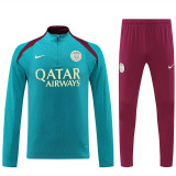 24/25  PSG Sky Blue Player version Half Pull Tracksuit  (球员版、半拉链)