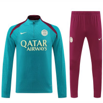 24/25  PSG Sky Blue Player version Half Pull Tracksuit  (球员版、半拉链)