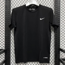 2025 T3334 NK Black Men's T-shirt Top黑色