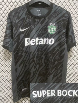 24/25 Sporting Lisbon Black Goalkeeper Fans Soccer Jersey