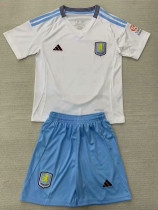 24/25 Aston Villa Away Kids Soccer Jersey