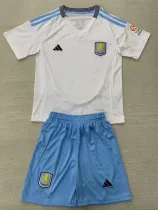 24/25 Aston Villa Away Kids Soccer Jersey