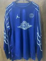 24/25 PSG Special Edition Blue  Long Sleeve Fans Soccer Jersey