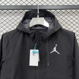 24/25 F702 Jordan Black Single Layer Windbreaker (连帽冲锋衣）