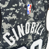 Sa Spurs MANU GINOBILI # 20 Camouflage Top Quality Hot Pressing NBA Jersey