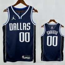 22/23 Dallas Mavericks CHRISTIE #00 Royal Blue Flying Edition Top Quality Hot Pressing NBA Jersey