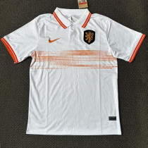 21/23 Netherlands White Classic Polo Short Sleeve