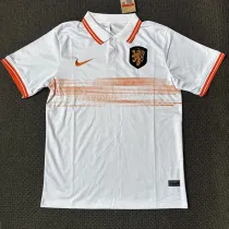 21/23 Netherlands White Classic Polo Short Sleeve