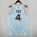 24/25 Sa Spurs FOX #4 City Edition Top Quality Hot Pressing NBA Jersey