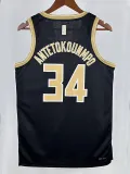 23/24 LAKERS LETTER BROTHER #34 Black Honor EditionTop Quality Hot Pressing NBA Jersey