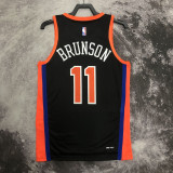 22/23 KNICKS BRUNSON #11 Black City Edition Top Quality Hot Pressing NBA Jersey
