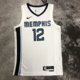 22/23 GRIZZLIES MORANT #12 White Edition Top Quality Hot Pressing NBA Jersey