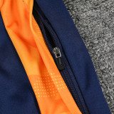 24/25 RMA Royal Blue& Blue sleeves  Half Pull Tracksuit  (白蓝袖半拉链)