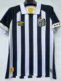 23/24 Santos FC Away 1:1 Fans Soccer Jersey (无广告版)