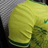 24/25 Brazil Yellow Peace Dove Special Edition  Player Version Soccer Jersey