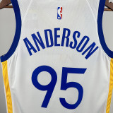 22/23 WARRIORS ANDERSON # 95 White Top Quality Hot Pressing NBA Jersey(V领)