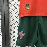 25/26 Portugal Home Kids  Soccer Jersey